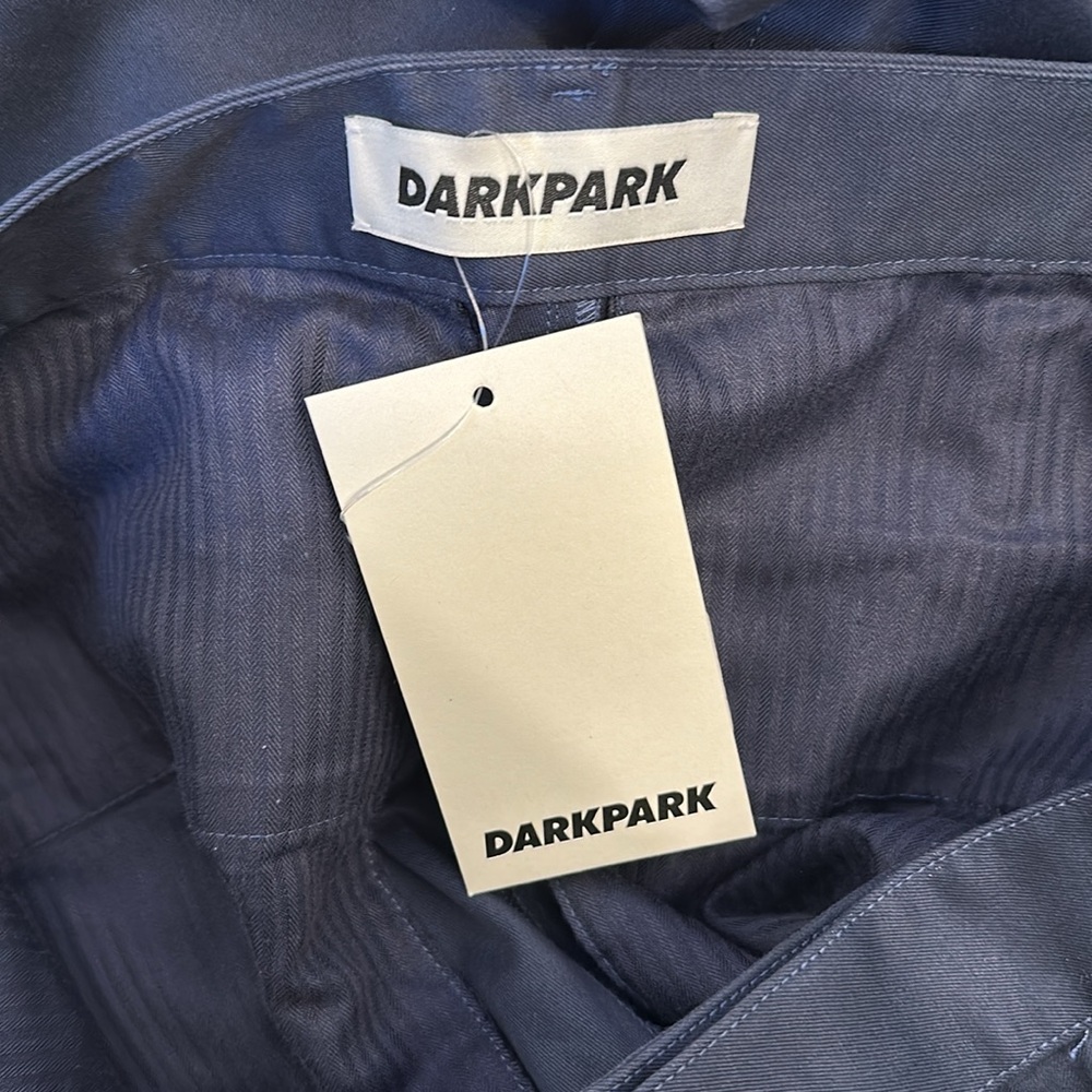NWT DARKPARK Daniel Wide Leg Trousers in Blue Navy NEW FWRD CHAIN - Picture 13 of 14